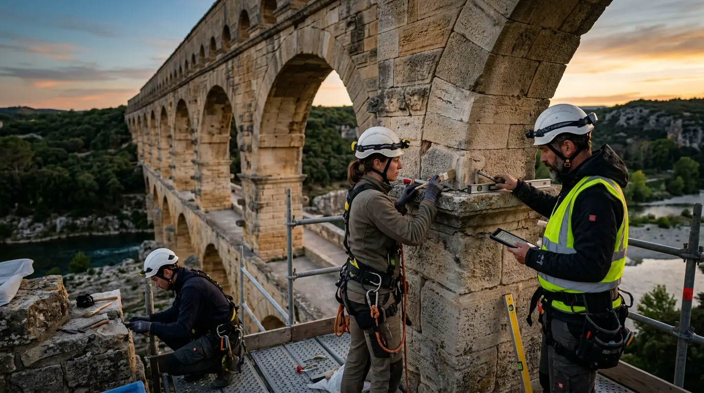 Chantiers de conservation du b&acirc;ti